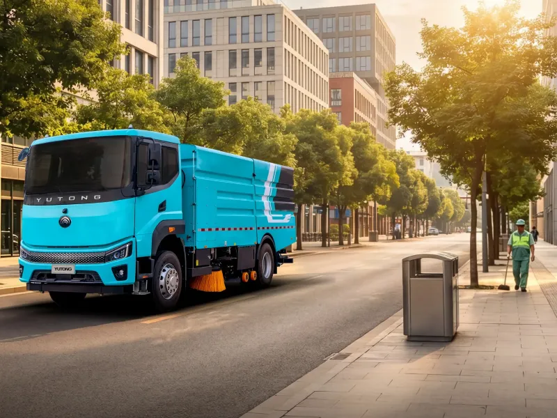 Yutong YTZ5186TXSD1BEV Washing and Sweeping Truck electric street sweeper